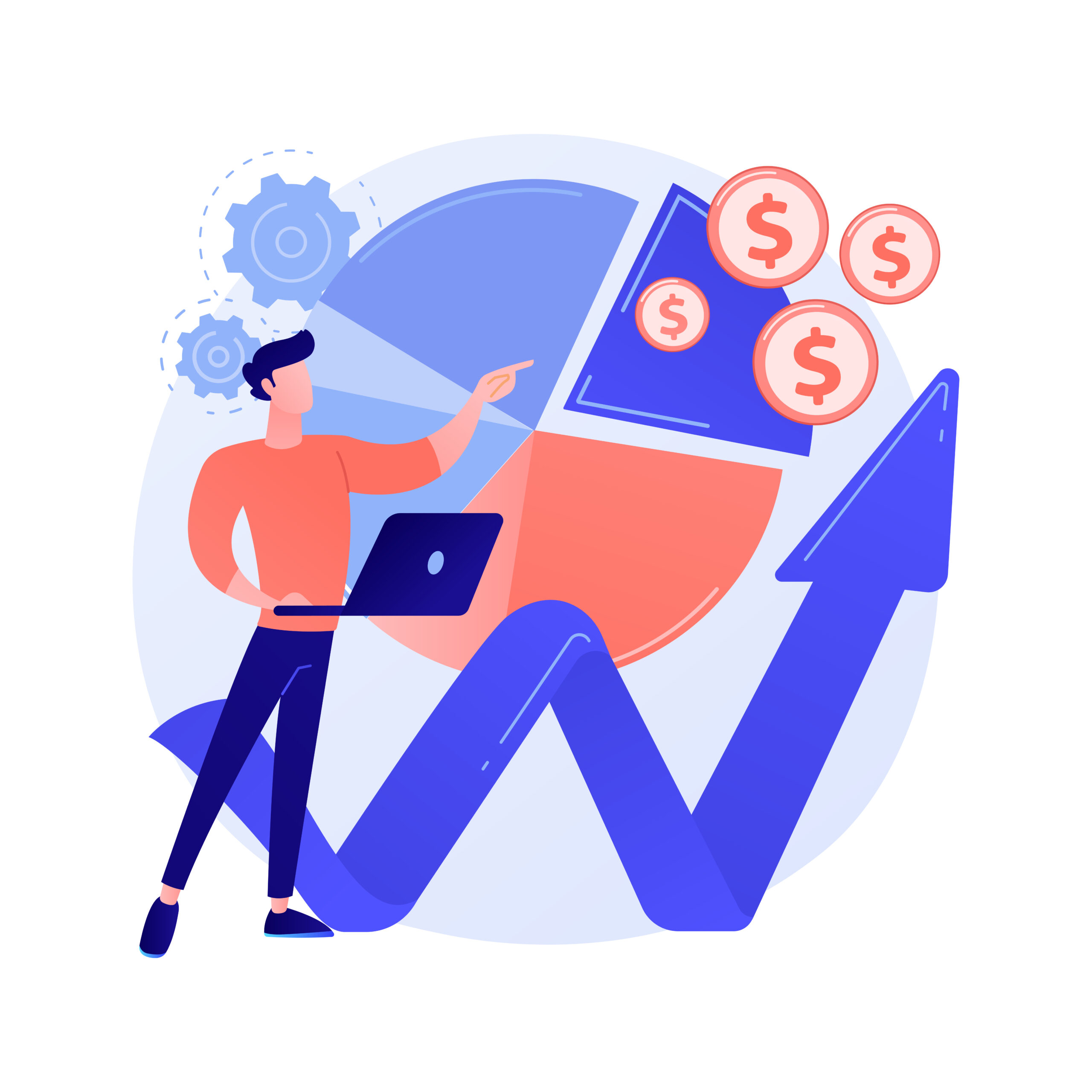 business solutions vector concept metaphor